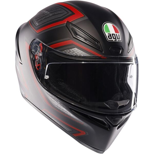 agv k1-s sling casco nero rosso 2xl