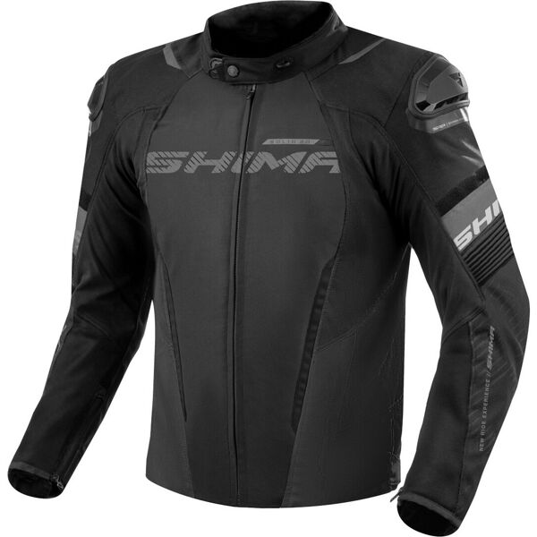 shima solid 2.0 impermeabile moto tessile giacca nero xl