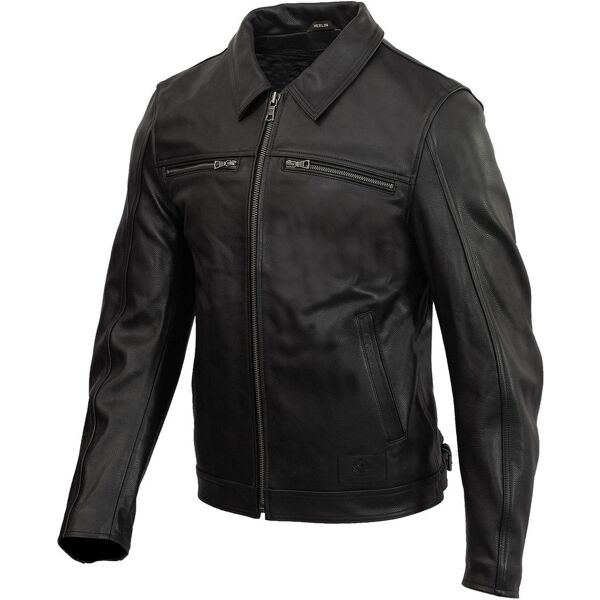 merlin kingsbury d3o giacca di pelle da moto nero 2xl