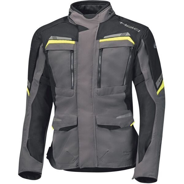 held lonborg top giacca in tessuto motocycle nero grigio giallo s