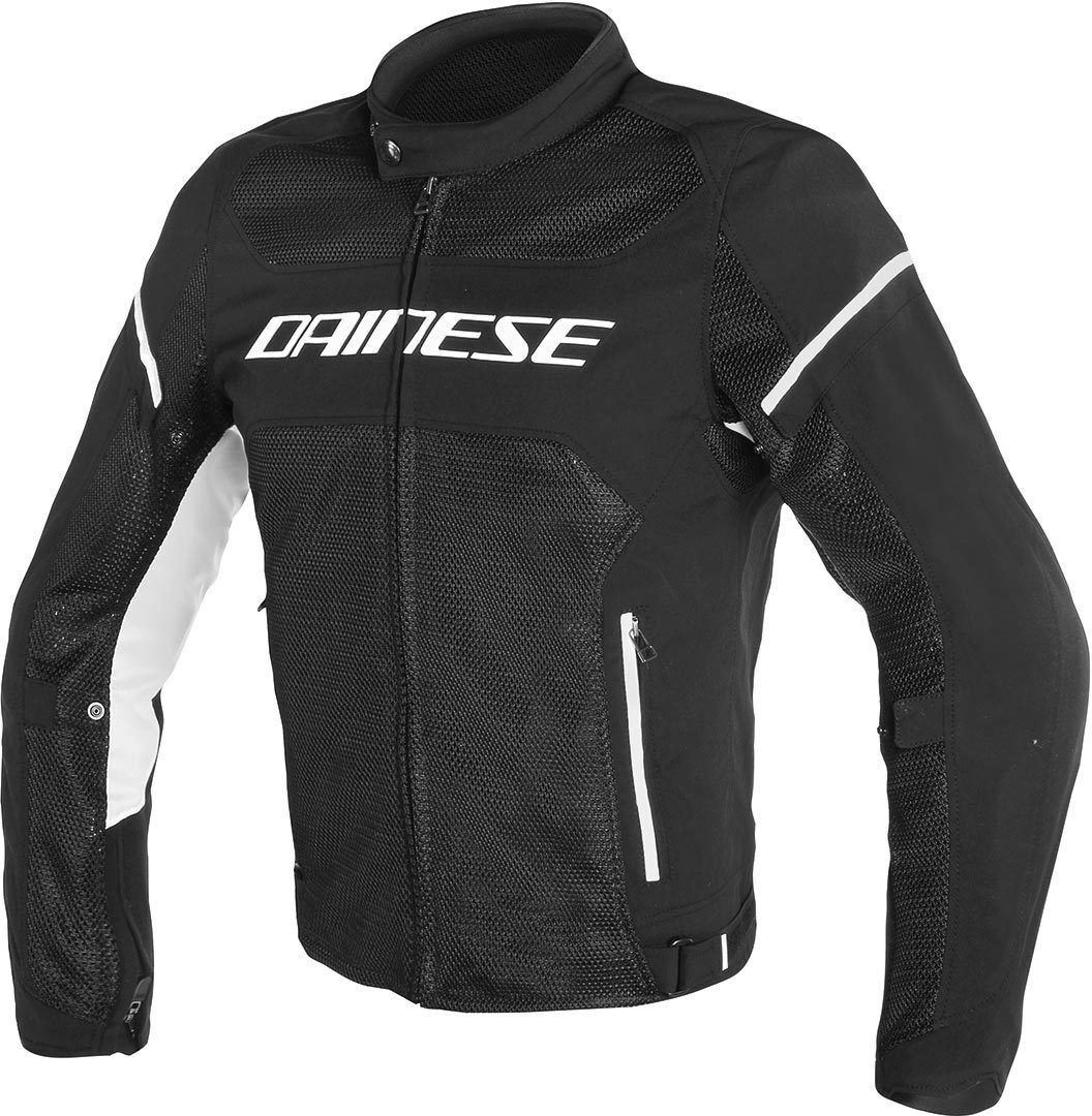 dainese air frame d1 tex giacca moto in tessuto nero bianco 60