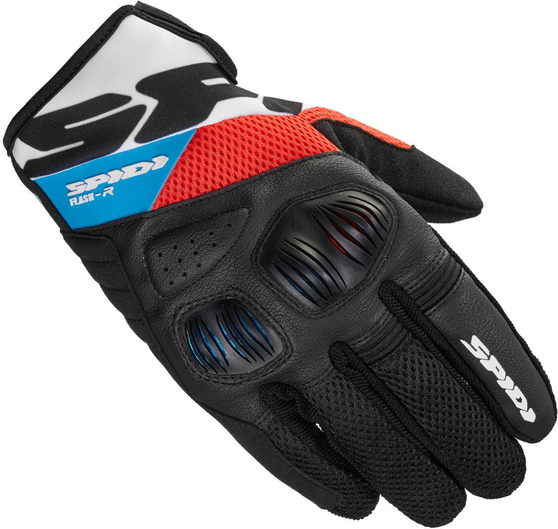 spidi flash-r evo guanti da moto rosso blu l