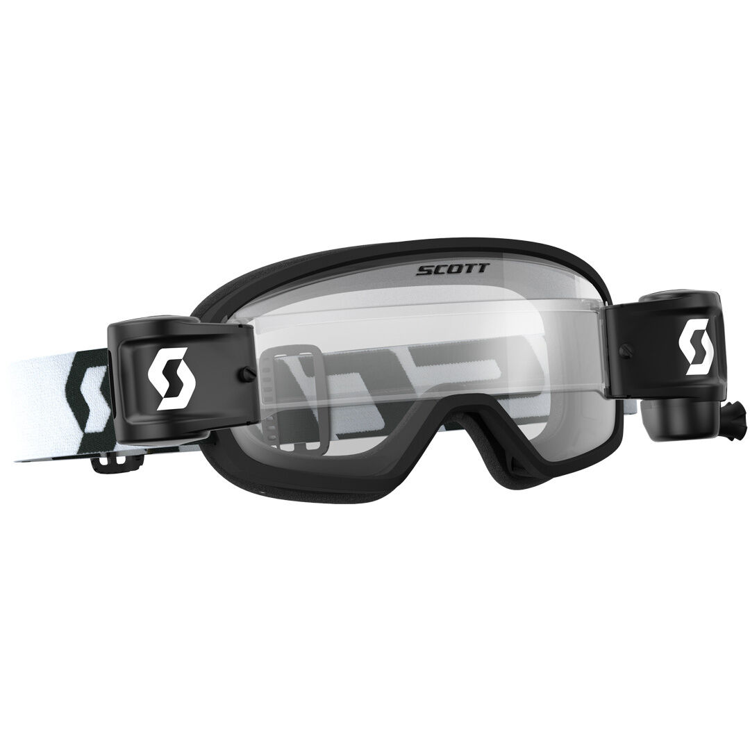 scott buzz mx pro wfs occhiali motocross chiaro nero bianco