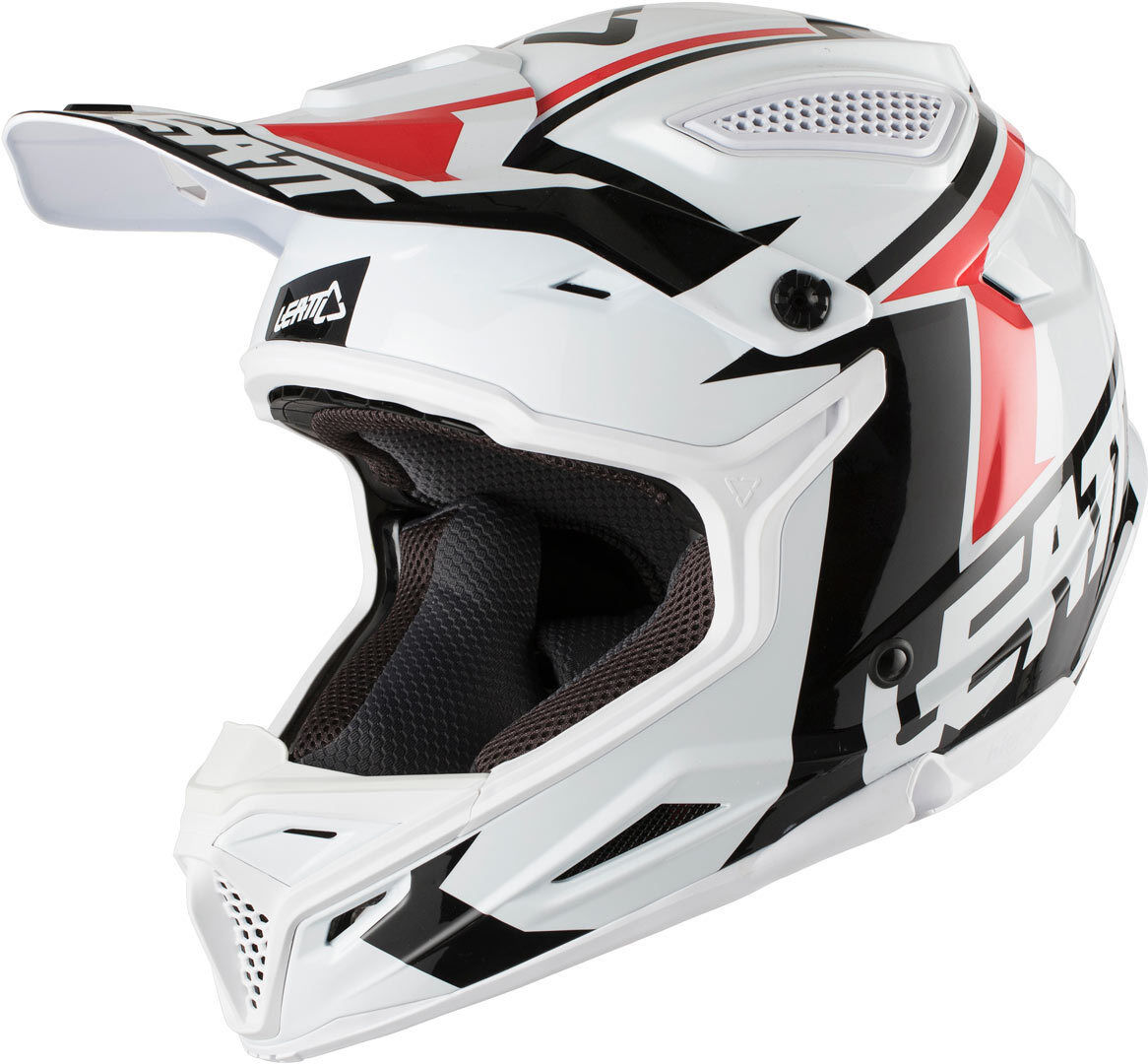 leatt gpx 4.5 v20 casco motocross nero bianco l