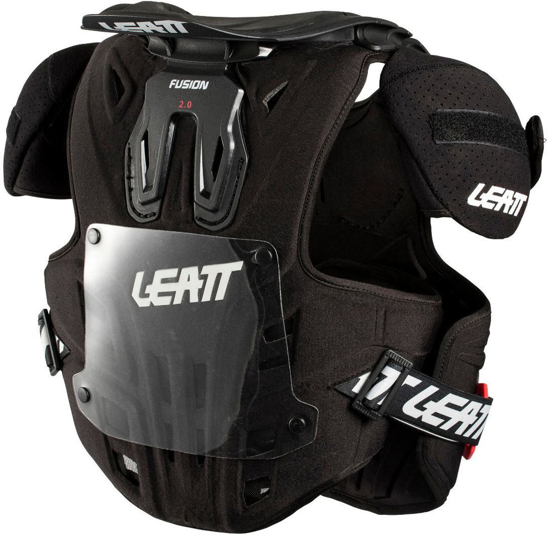 leatt fusion 2.0 gilet protettivo per bambini nero l xl