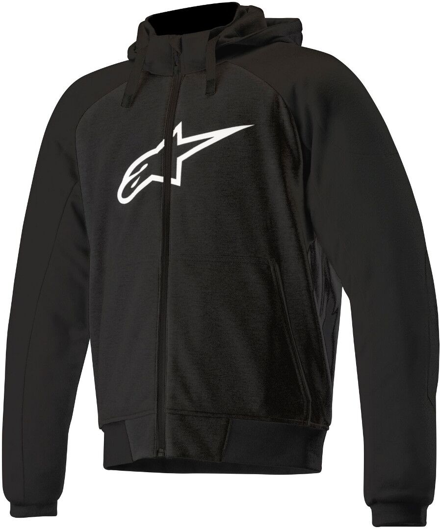 alpinestars chrome sport felpa con cappuccio moto nero 3xl