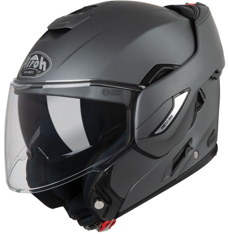 airoh rev 19 color casco nero grigio m