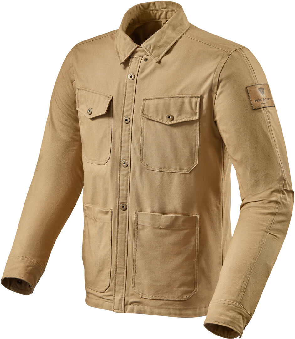 revit worker giacca moto in tessuto beige l