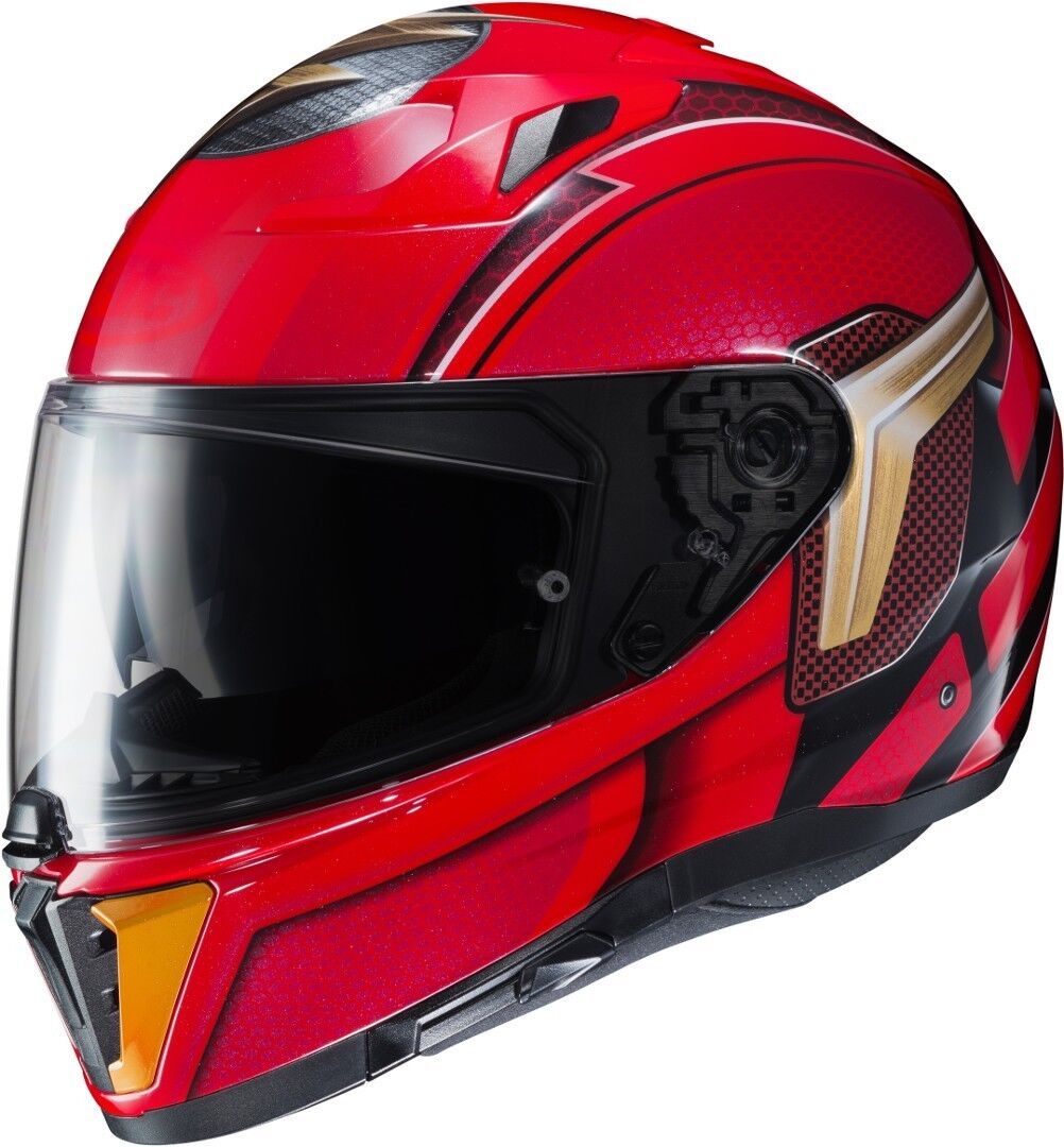 hjc i70 flash dc comics casco nero rosso s