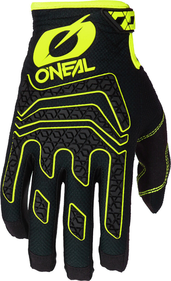 oneal sniper elite guanti motocross nero giallo 2xl