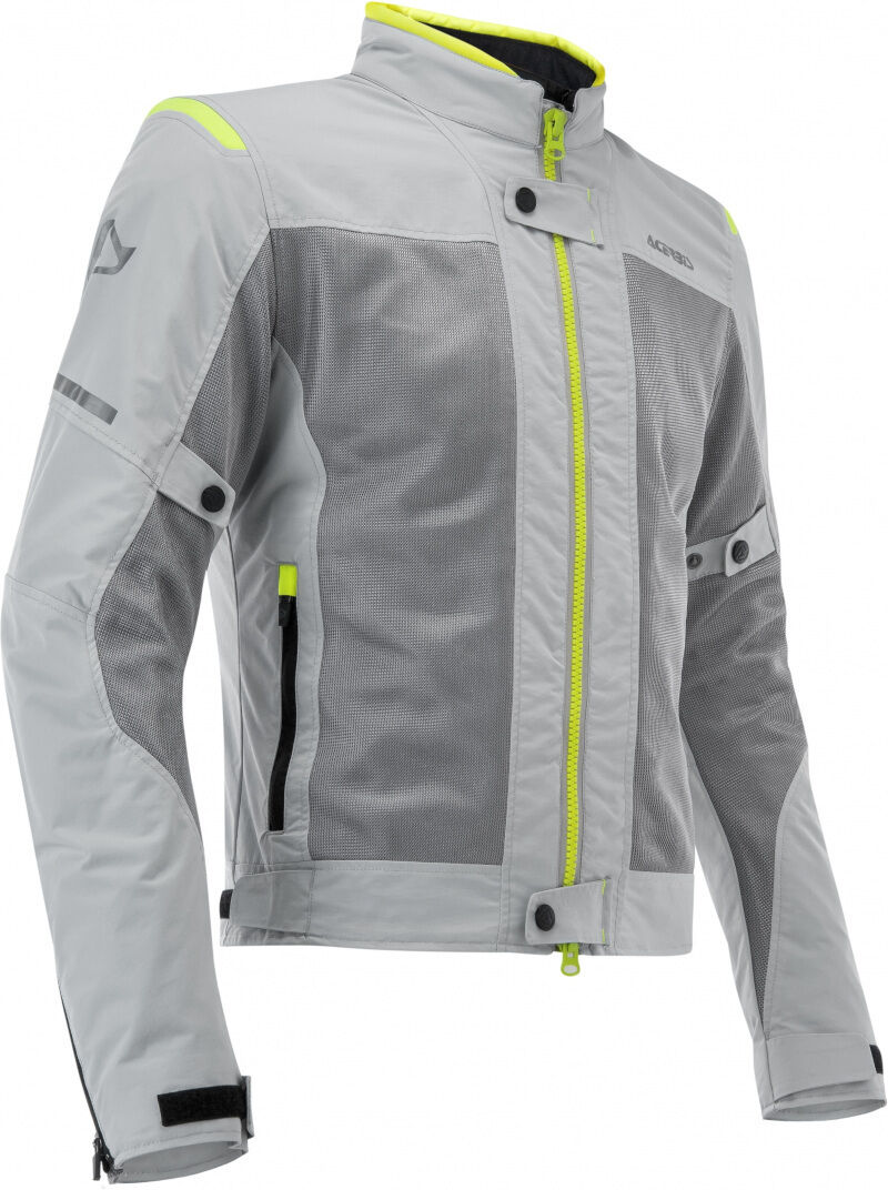 acerbis ramsey vented giacca tessile moto da donna grigio giallo m