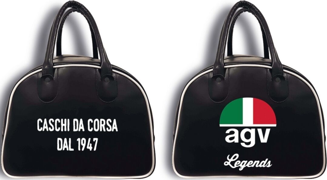 agv legend borsa casco nero bianco unica taglia