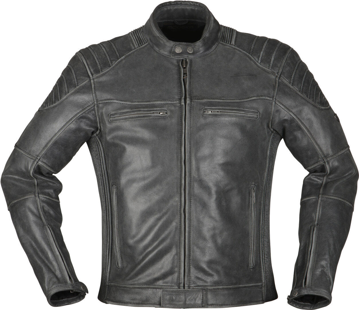 modeka vincent aged motorcycle leater giacca nero 6xl