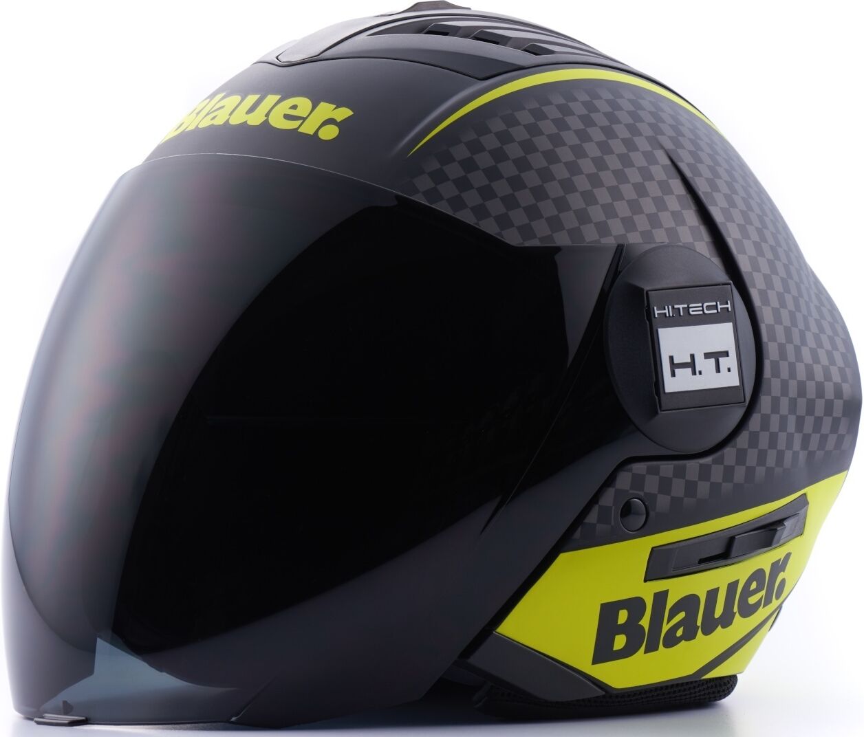 blauer real ht graphic b casco jet nero giallo xs