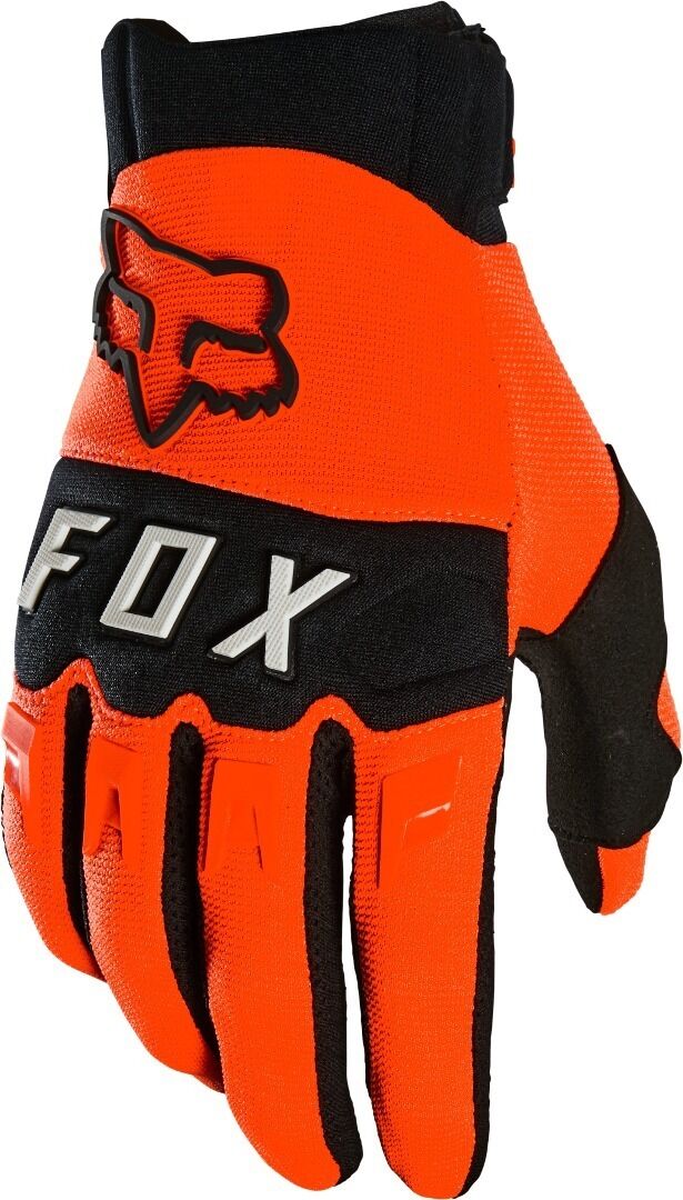 fox dirtpaw guanti motocross nero arancione l