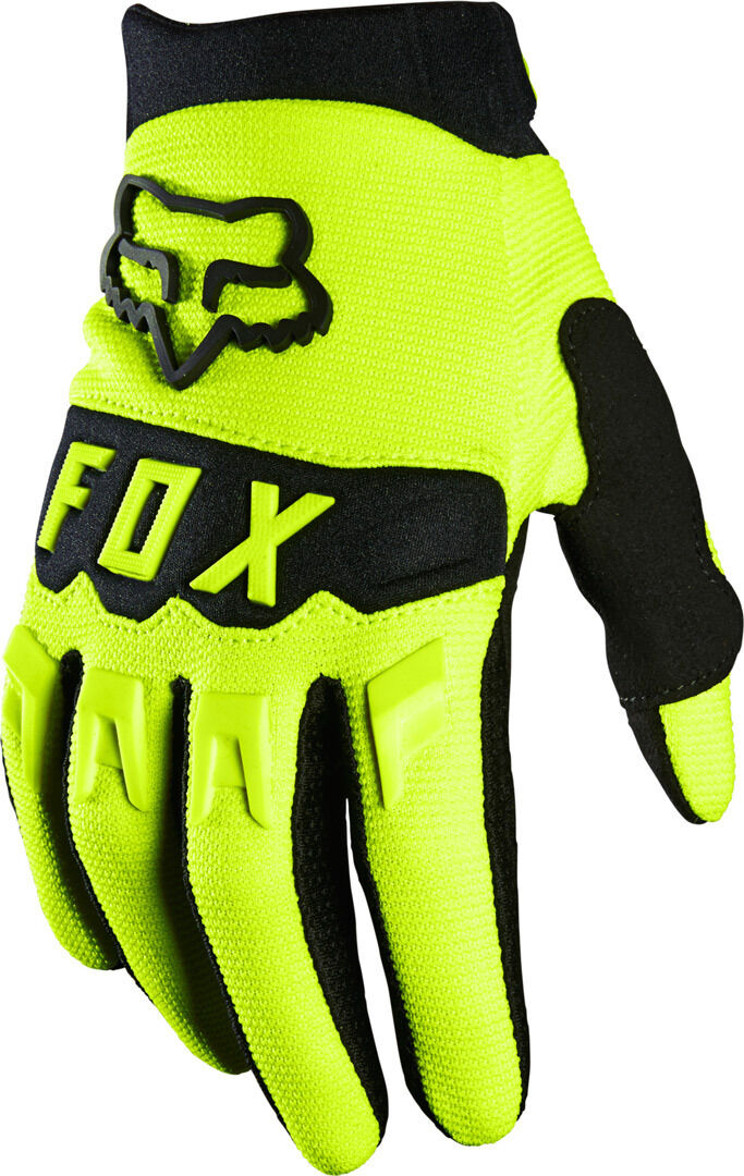 fox dirtpaw guanti motocross giovani giallo xs