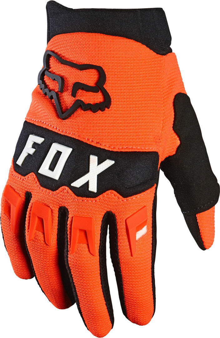 fox dirtpaw guanti motocross giovani arancione xs