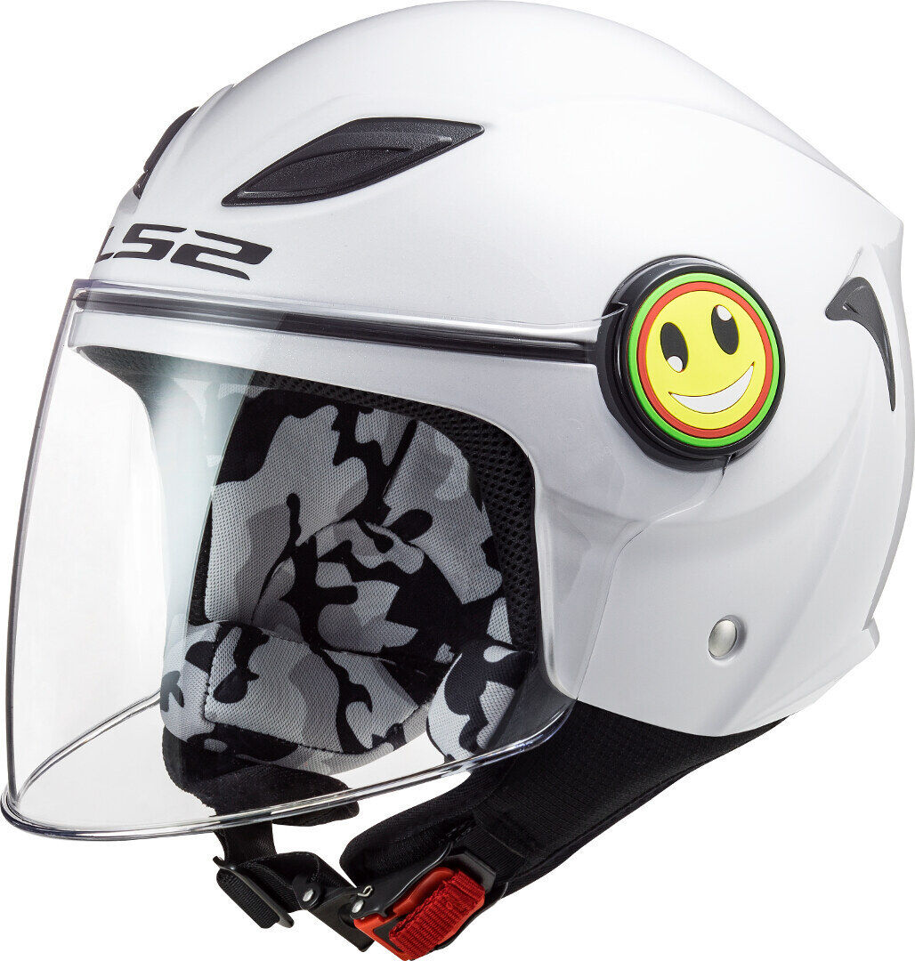 ls2 of602 funny casco jet per bambini bianco l