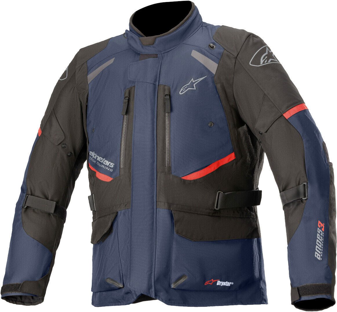 alpinestars andes v3 drystar giacca tessile moto nero blu m