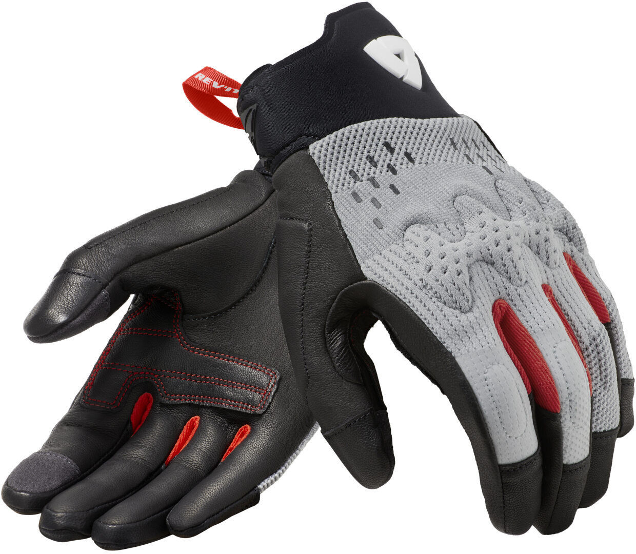 revit kinetic guanti da moto nero grigio m