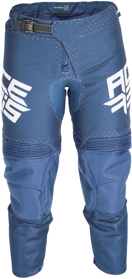 acerbis k-windy pantaloni motocross per bambini blu 28