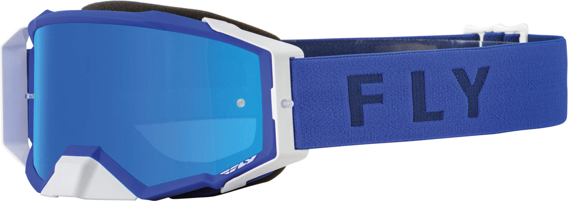 fly racing zone pro occhiali da motocross blu