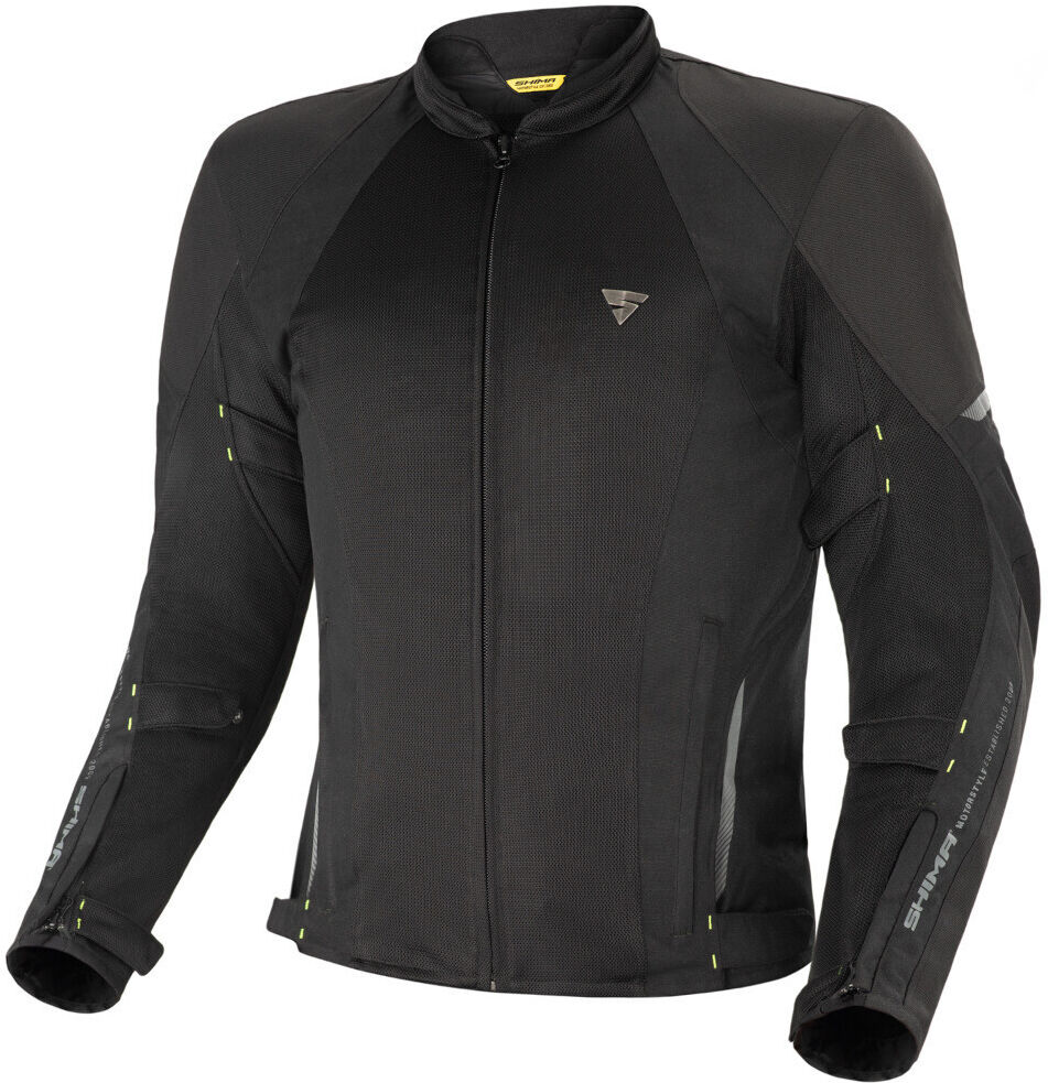 shima jet impermeabile moto tessile giacca nero m