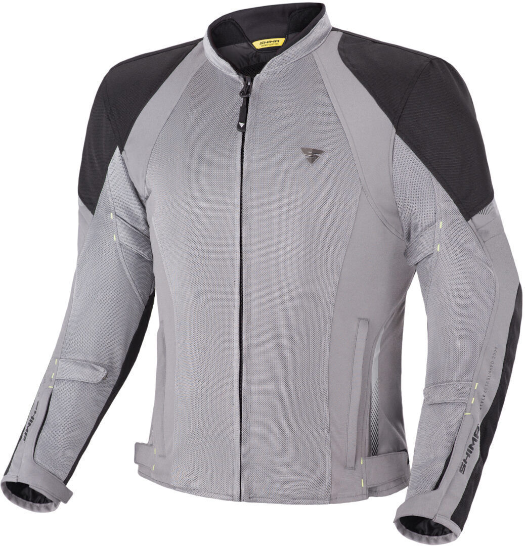 shima jet impermeabile moto tessile giacca grigio m