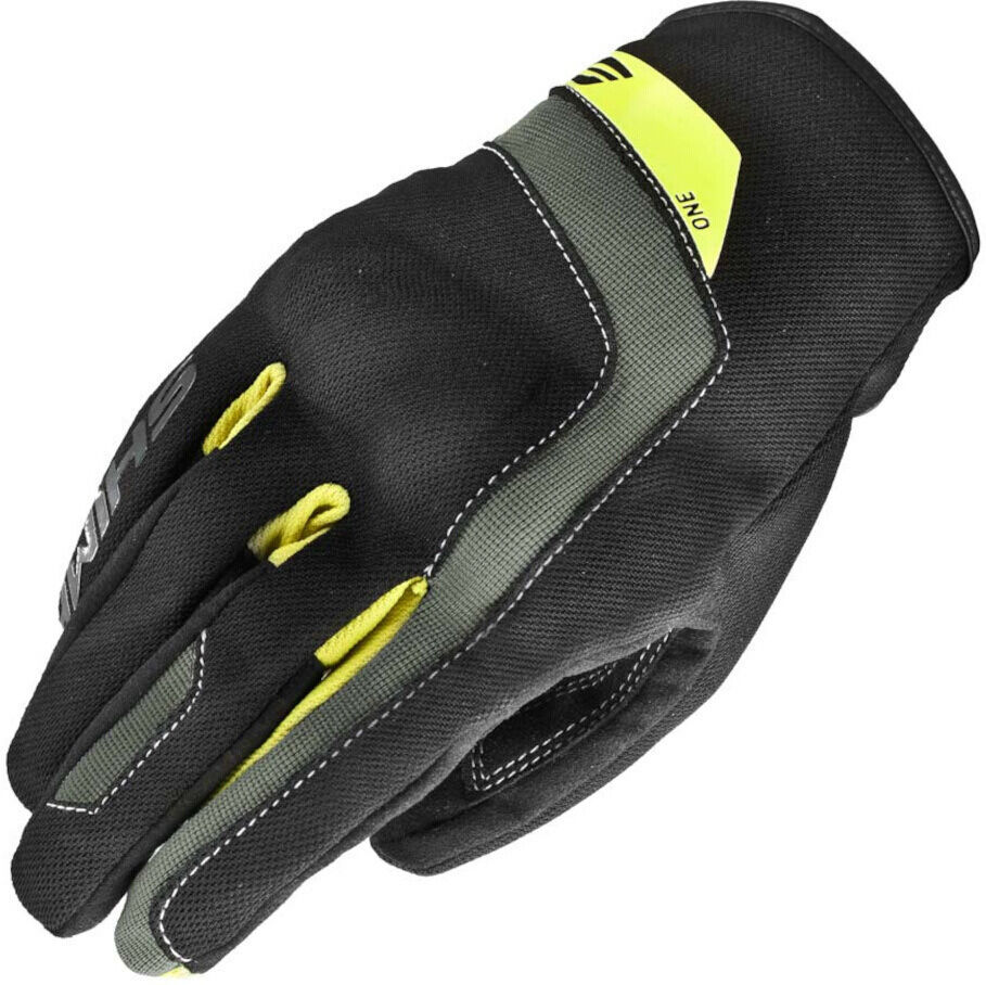 shima one guanti da moto nero giallo xl