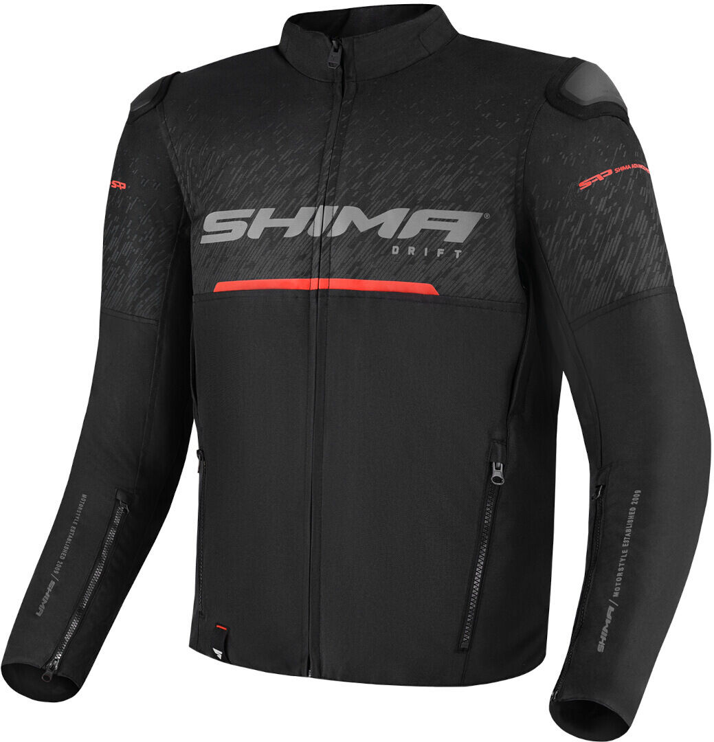 shima drift giacca tessile moto nero m