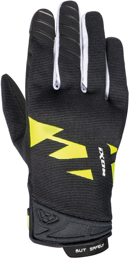 ixon ms fever guanti moto nero bianco giallo 2xl