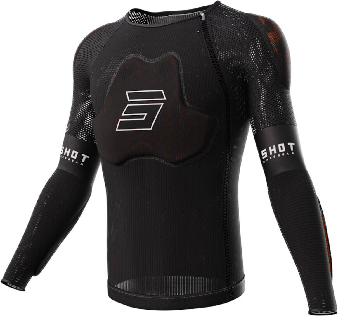 shot race d3o camicia di protezione nero xs