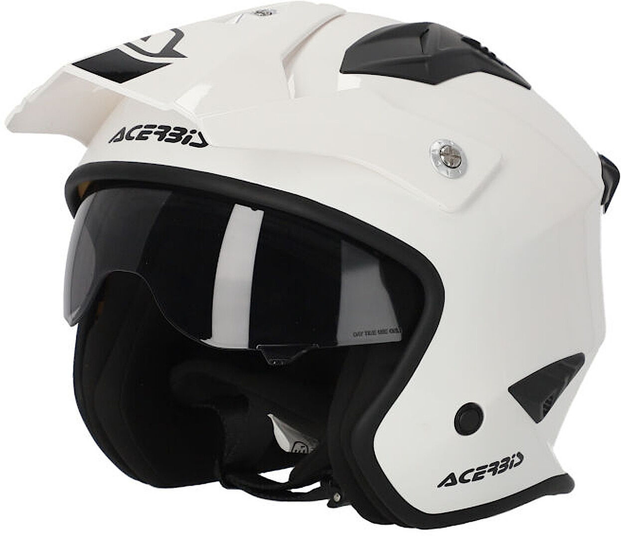 acerbis aria 2023 solid casco jet bianco m