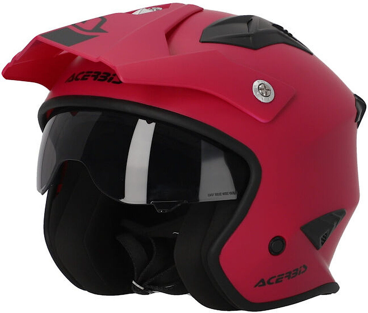 acerbis aria 2023 solid casco jet rosso s