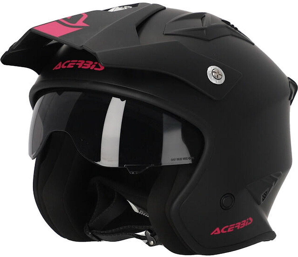 acerbis aria 2023 solid casco jet nero rosa 2xl