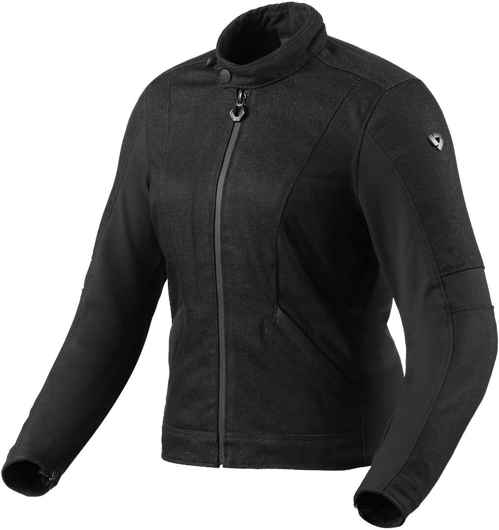 revit elin giacca tessile moto da donna nero 42