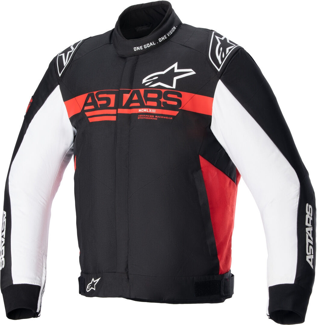 alpinestars monza sport giacca tessile moto nero bianco rosso 4xl