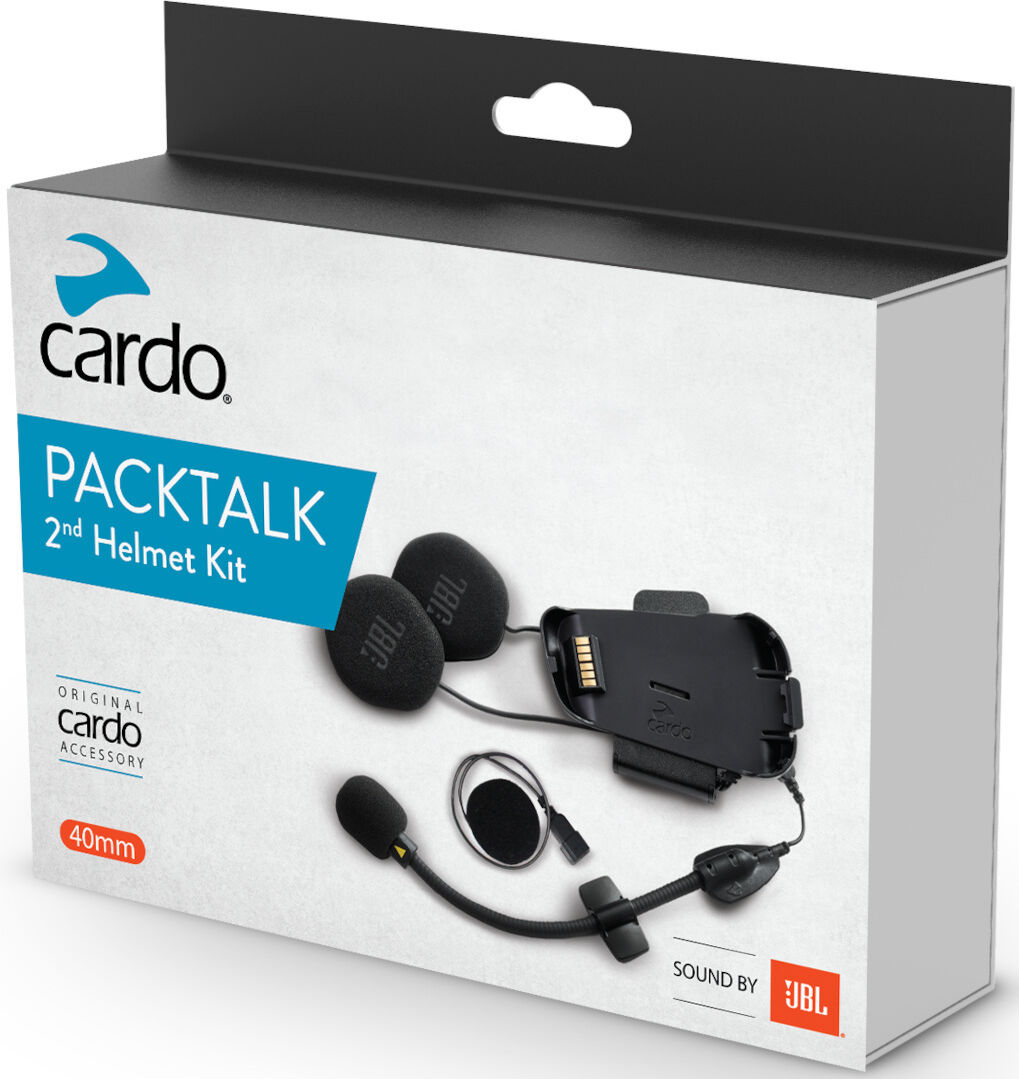 cardo packtalk jbl secondo set di espansione del casco nero unica taglia