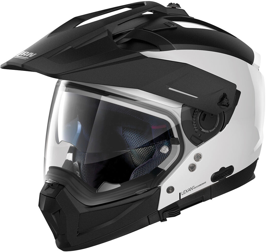 nolan n70-2 x special 2023 n-com casco nero bianco m