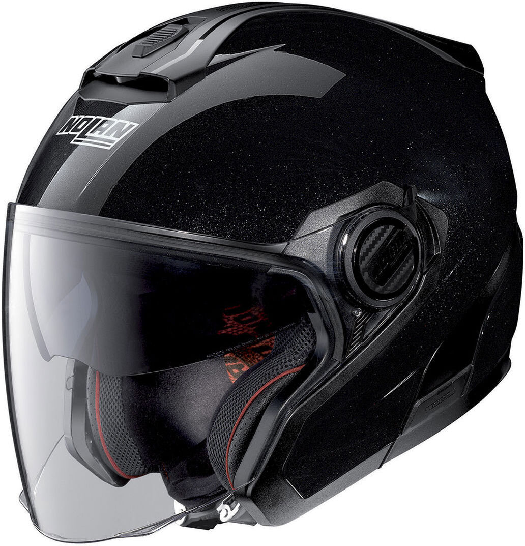 nolan n40-5 special 2023 n-com casco jet nero m