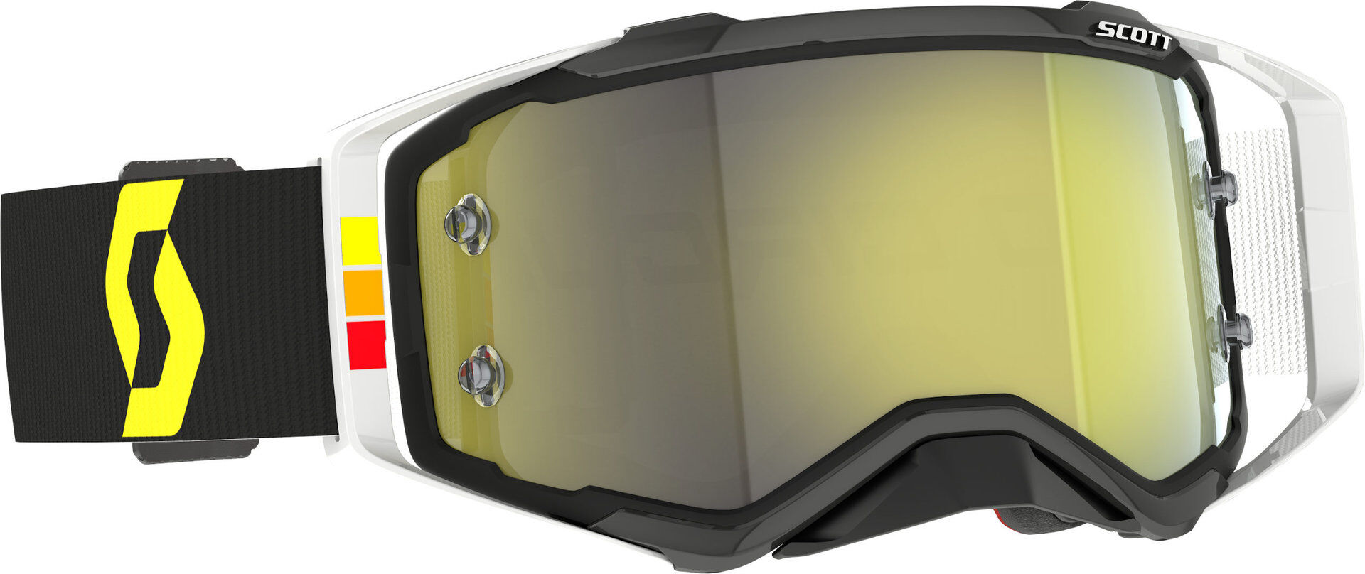 scott prospect pro circuit occhiali da motocross giallo unica taglia
