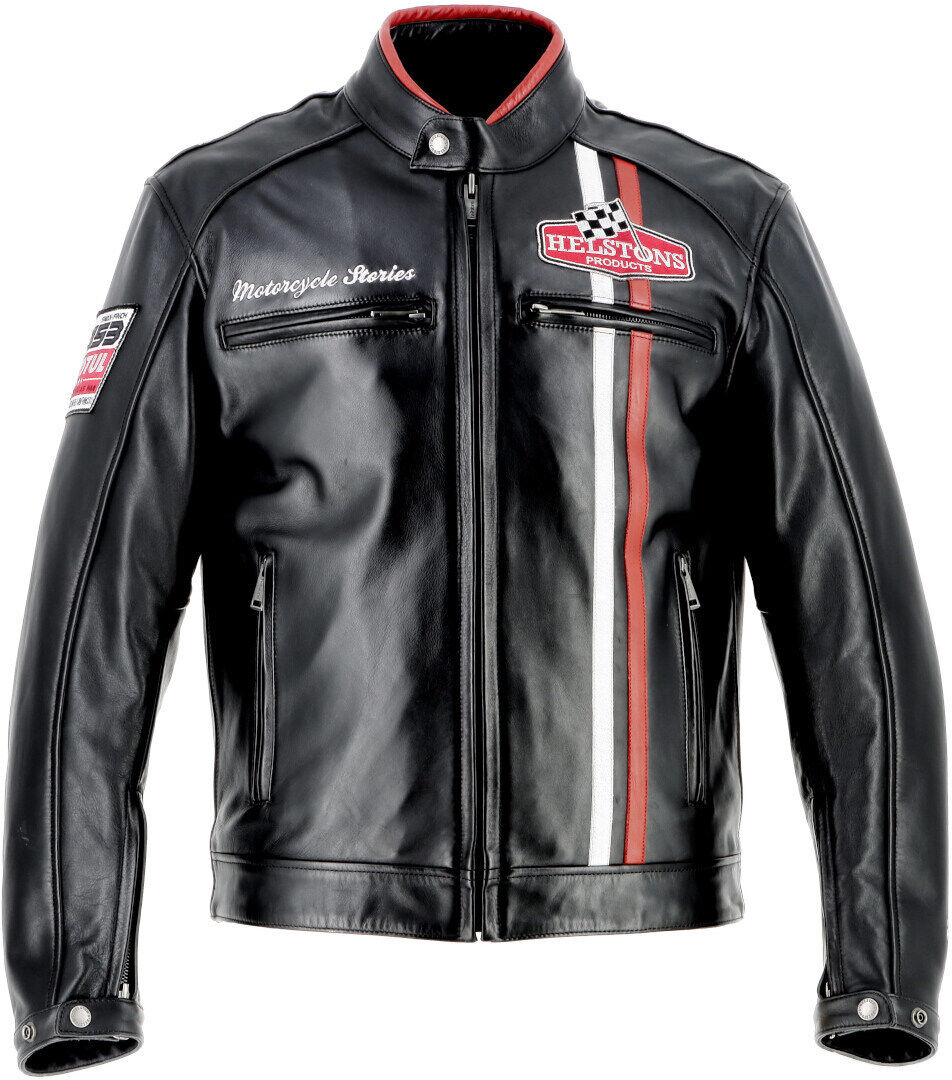 helstons jay motul edition giacca in pelle moto nero xl