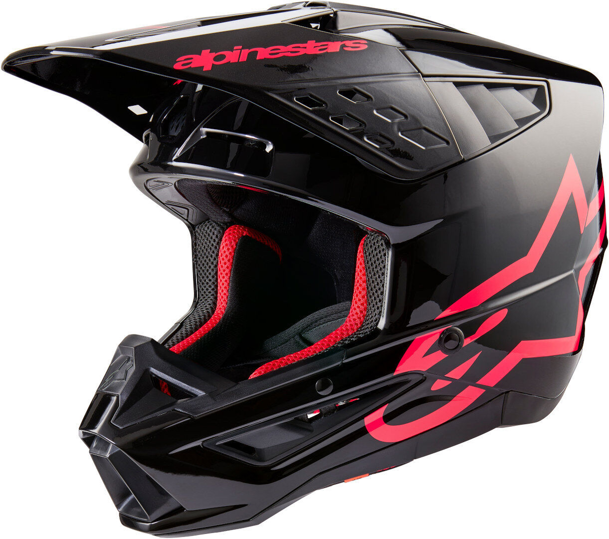 alpinestars s-m5 corp 2024 casco motocross nero rosa l