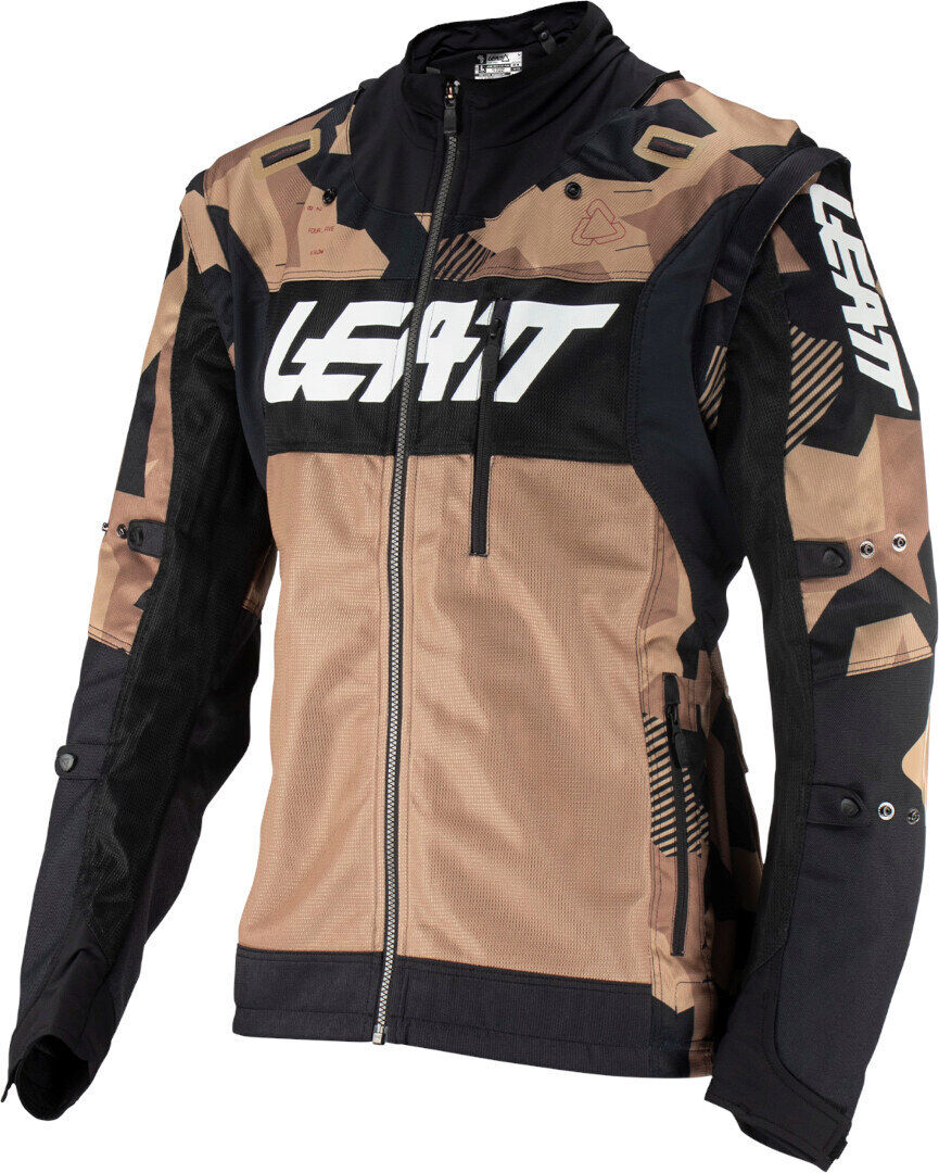 leatt 4.5 lite stone 2024 giacca motocross nero marrone m