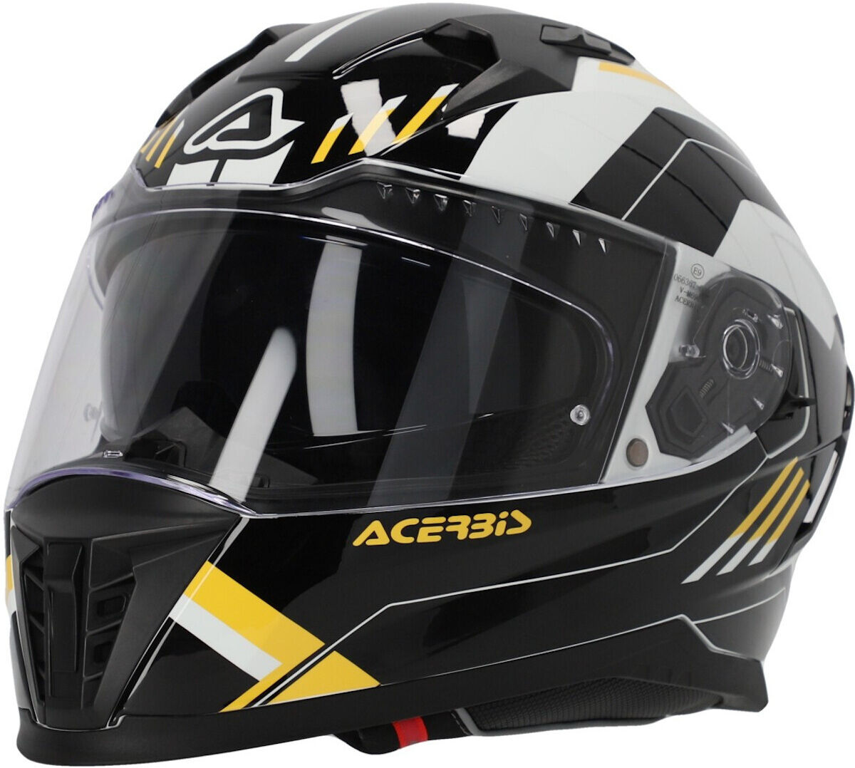 acerbis x-way graphic casco nero giallo m