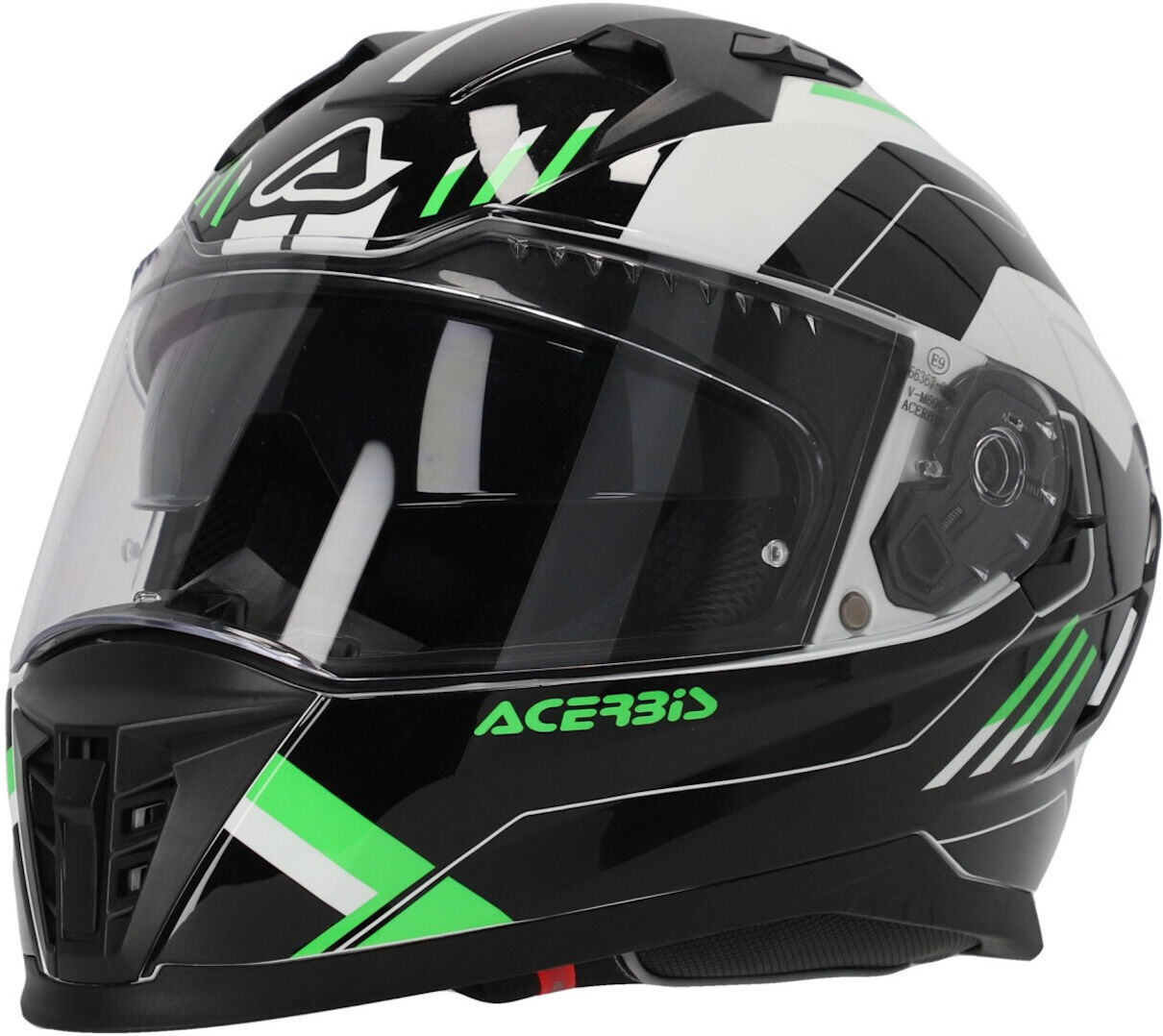 acerbis x-way graphic casco nero verde xs