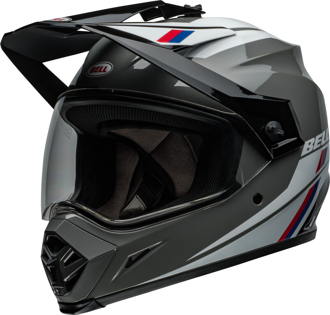 bell mx-9 adventure mips alpine casco da motocross nero grigio xl