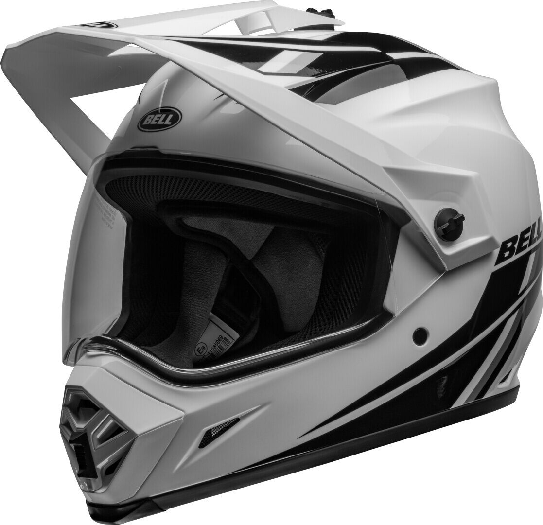 bell mx-9 adventure mips alpine casco da motocross nero bianco m