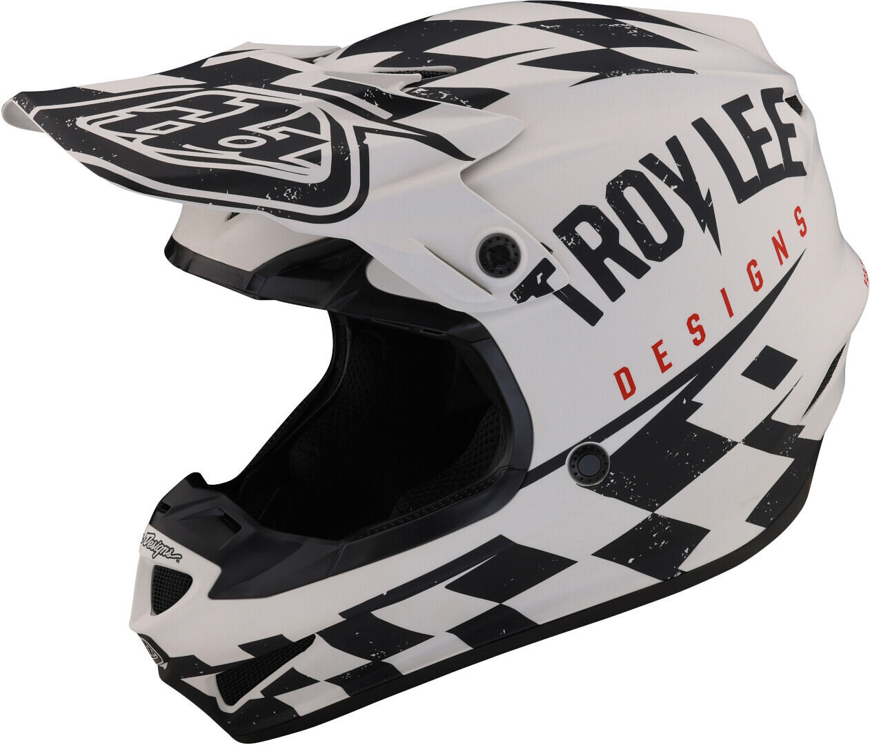 lee se4 polyacrylite race shop mips casco da motocross nero bianco l