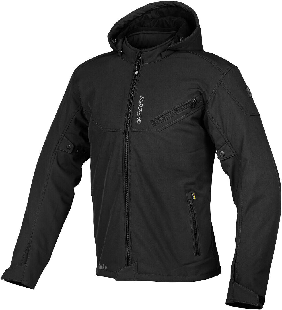 germot snake giacca softshell da moto impermeabile nero xl